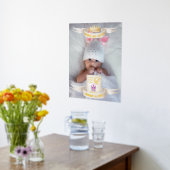 Aquarius Newborn Naam Foto Stats Gold Folie Afdrukken (Laag (Keuken))