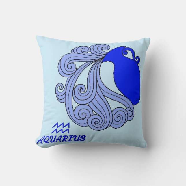 Aquarius Omkeerbaar Sierkussen (Voorkant)