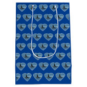 Aquarius Orca Killer Whale Navy Blauw Medium Cadeauzakje (Achterkant)