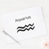 Aquarius Ovale Sticker (Envelop)