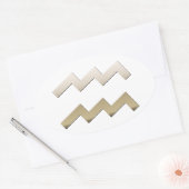 Aquarius Ovale Sticker (Envelop)