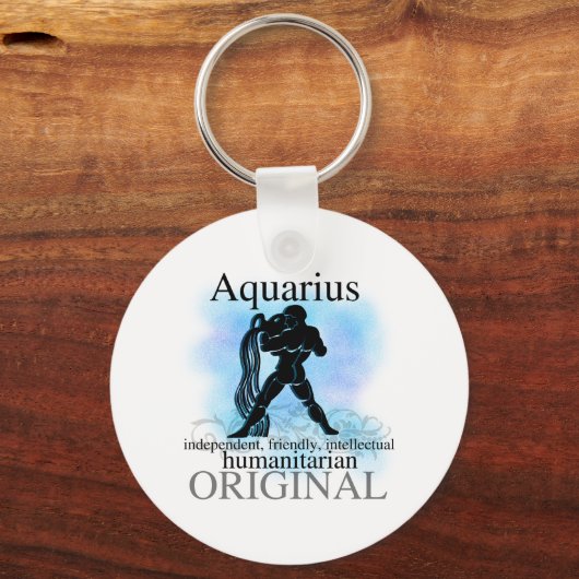 Aquarius over jou sleutelhanger (Voorkant)