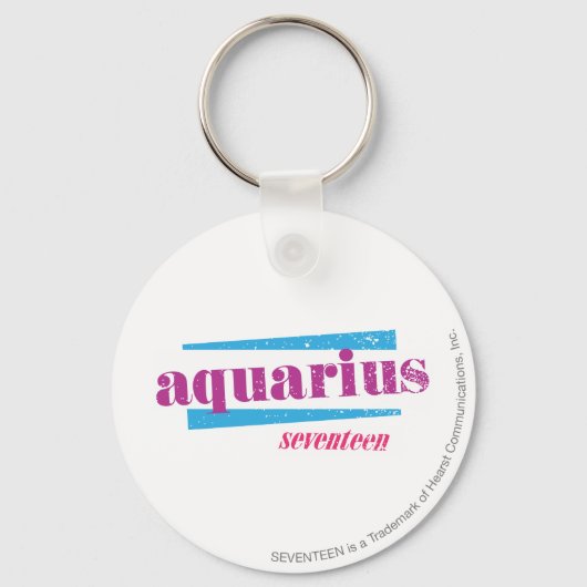 Aquarius Paars Sleutelhanger (Voorkant)