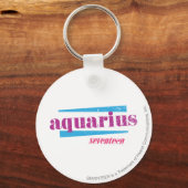 Aquarius Paars Sleutelhanger (Voorkant)