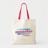 Aquarius Paars Tote Bag (Voorkant)