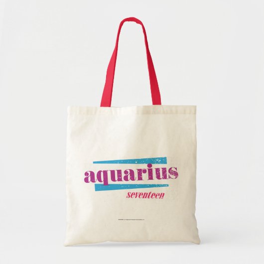 Aquarius Paars Tote Bag (Voorkant)