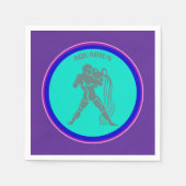 Aquarius Paper Napkin Servet (Voorkant)