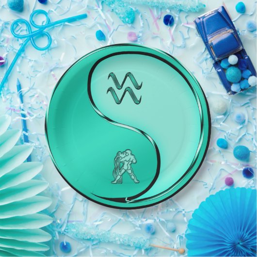 Aquarius Papieren Bordje (Feest)