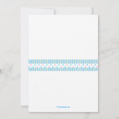 Aquarius Photo Birthday Party Invitation Kaart (Achterkant)