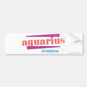 Aquarius Pink Bumpersticker (Voorkant)