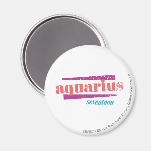 Aquarius Pink Magneet (Voorkant / Achterkant)