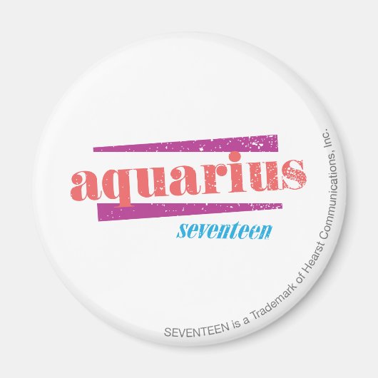 Aquarius Pink Magneet (Voorkant)