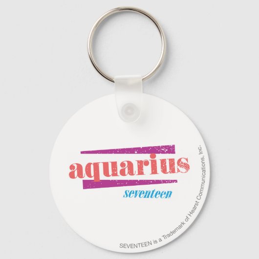Aquarius Pink Sleutelhanger (Voorkant)