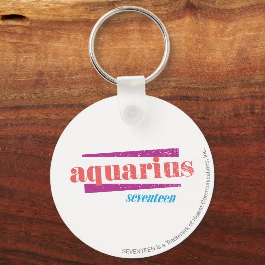 Aquarius Pink Sleutelhanger (Voorkant)