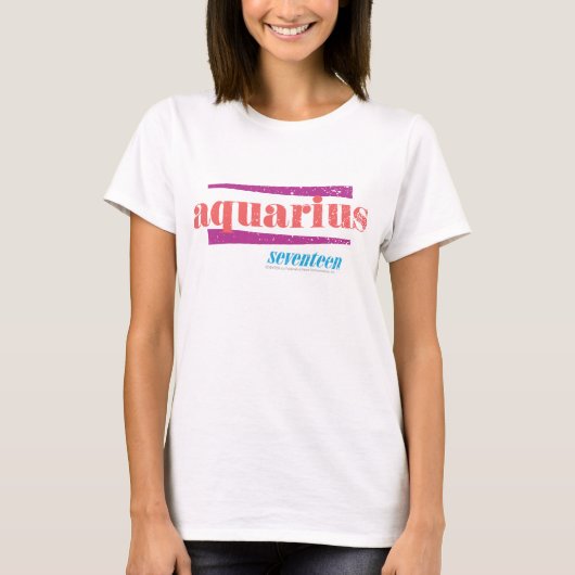 Aquarius Pink T-shirt (Voorkant)