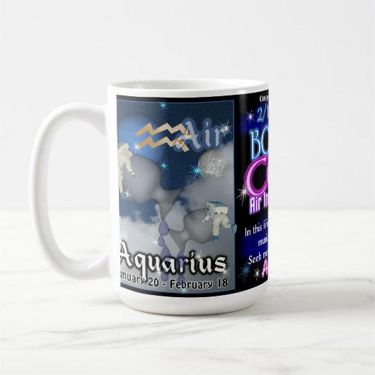 Aquarius Pisces Zodiac cusp 15 oz mok (Links)