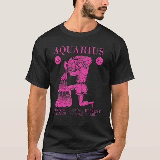 Aquarius Planet Uranus Element Air 1 T-shirt (Voorkant)