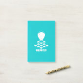 Aquarius Post-it® Notes (Op bureau)