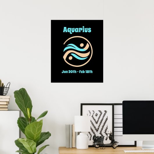 Aquarius Poster (Thuiskantoor)
