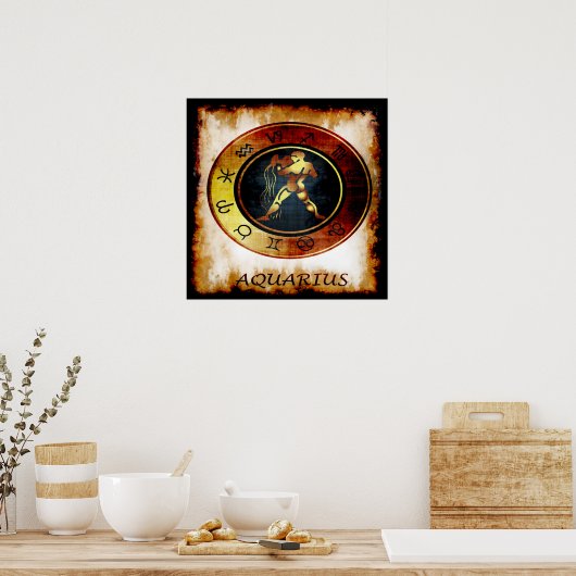 Aquarius Poster (Keuken)