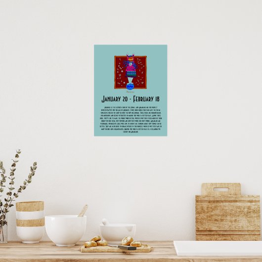 Aquarius Poster (Keuken)