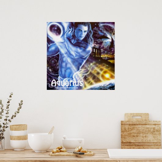 Aquarius Poster (Keuken)