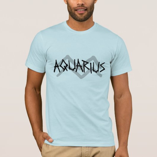 Aquarius Primal Text Shirt (Voorkant)