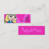 Aquarius-profielkaart Mini Visitekaartje (Voorkant / Achterkant)