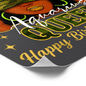 Aquarius Queen Black Woman With Cap Camo It's My B Poster (Hoek)