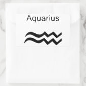 Aquarius Rechthoekige Sticker (Tas)
