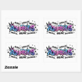 Aquarius Rechthoekige Sticker (Vel)
