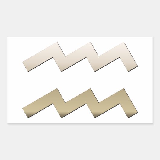 Aquarius Rechthoekige Sticker (Voorkant)