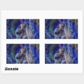 Aquarius Rechthoekige Sticker (Vel)