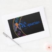 Aquarius Rechthoekige Sticker (Envelop)