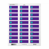 Aquarius Return Address Label (Full Sheet)