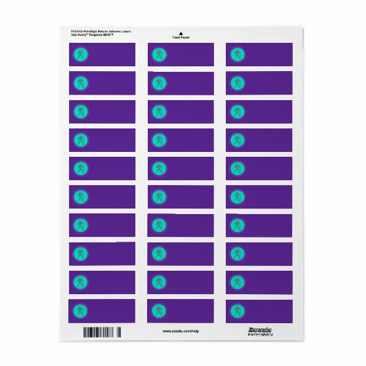 Aquarius Return Address Label (Full Sheet)