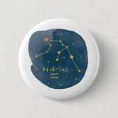 Aquarius Ronde Button 5,7 Cm (Voorkant)