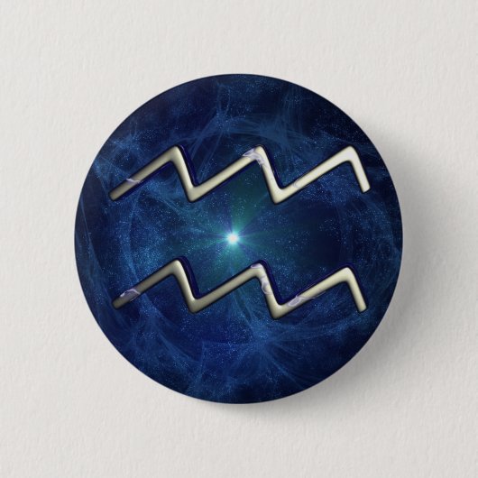 Aquarius Ronde Button 5,7 Cm (Voorkant)