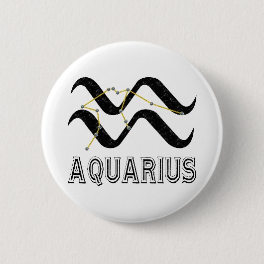 Aquarius Ronde Button 5,7 Cm (Voorkant)