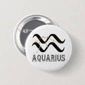Aquarius Ronde Button 5,7 Cm (Voorkant /achterkant)