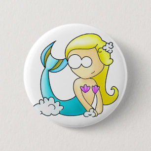 Aquarius Ronde Button 5,7 Cm