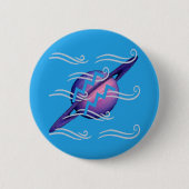 Aquarius Ronde Button 5,7 Cm (Voorkant)