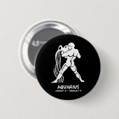 Aquarius Ronde Button 5,7 Cm (Voorkant /achterkant)