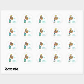 Aquarius Ronde Sticker (Vel)