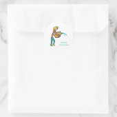 Aquarius Ronde Sticker (Tas)