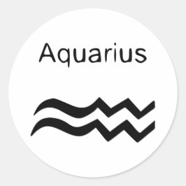 Aquarius Ronde Sticker