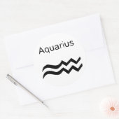 Aquarius Ronde Sticker (Envelop)