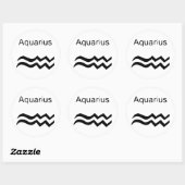 Aquarius Ronde Sticker (Vel)