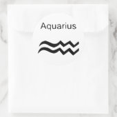 Aquarius Ronde Sticker (Tas)