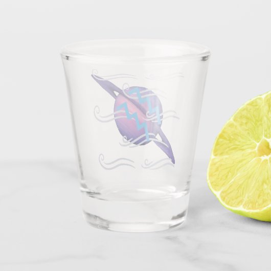 Aquarius Shot Glas (Achterkant)